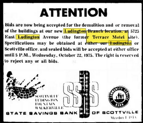 Terrace Motel - Oct 1975 Notice On Demolition